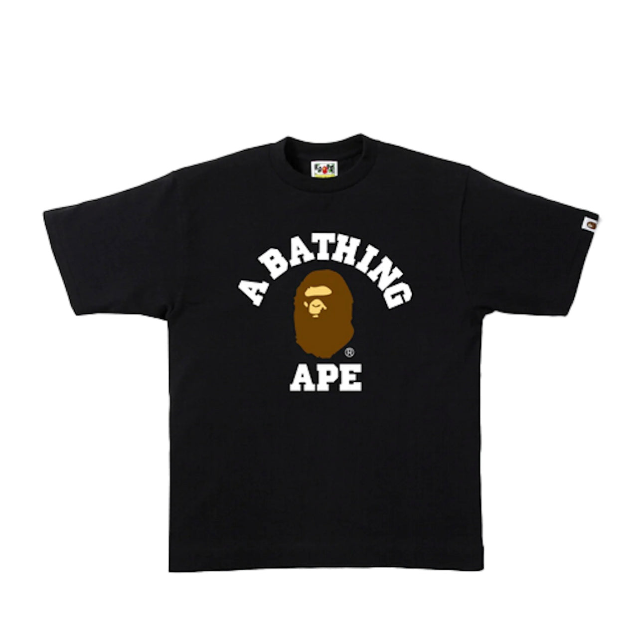 BAPE COLLEGE TEE - BLACK