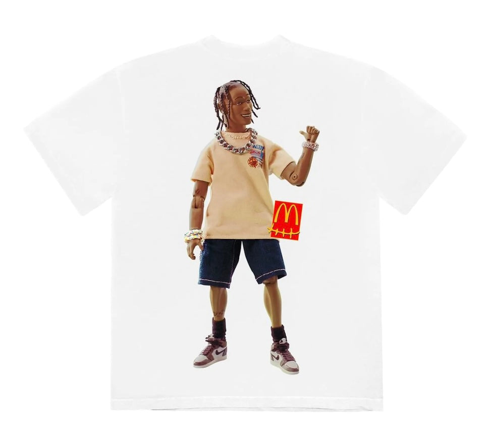 TRAVIS SCOTT X MCDONALDS ACTION FIGURE SERIES TEE - WHITE