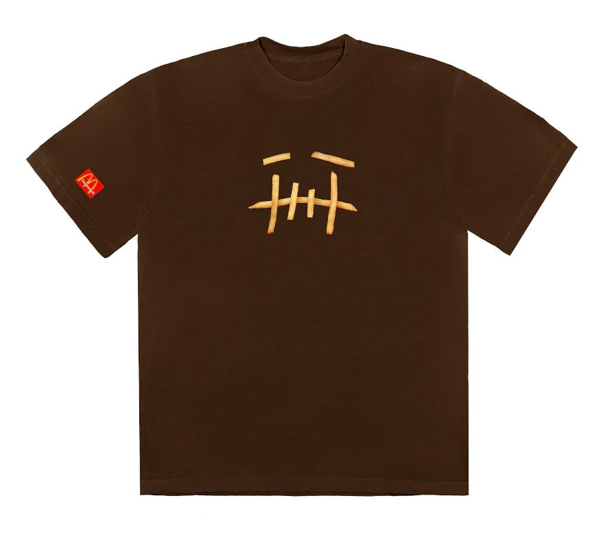 TRAVIS SCOTT X MCDONALDS FRY SHIRT - BROWN