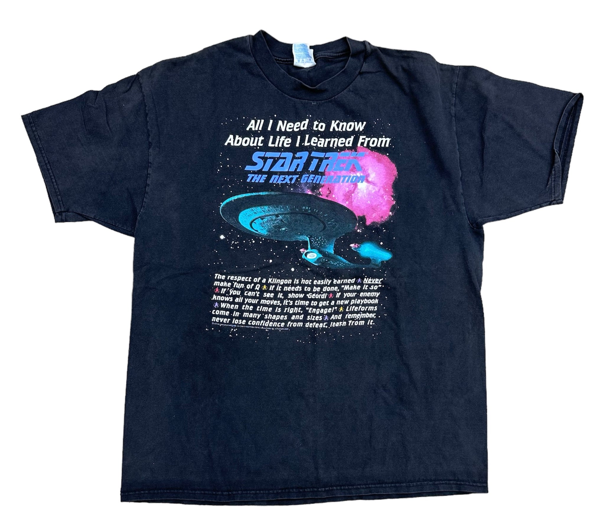 1996 STAR TREK NEXT GEN TEE (LR)