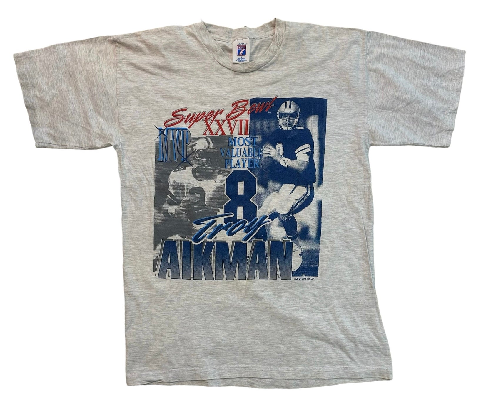 1993 TROY AIKMAN SUPER BOWL MVP TEE (LR)