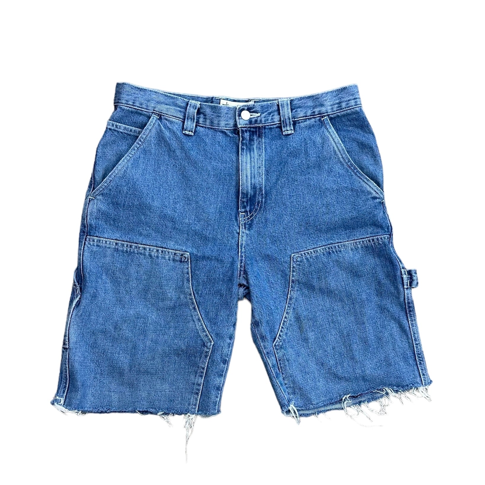 STUSSY DOUBLE KNEE DENIM JORTS