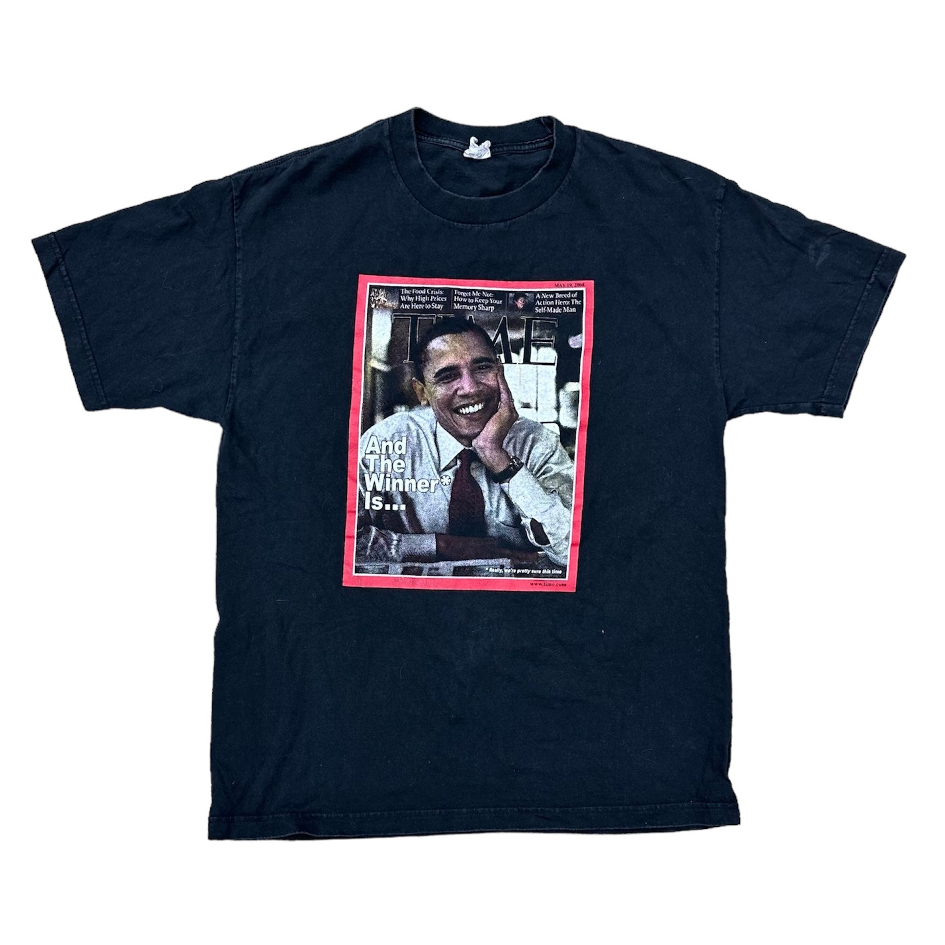 2008 TIME MAGAZINE BARACK OBAMA COVER TEE (LR)