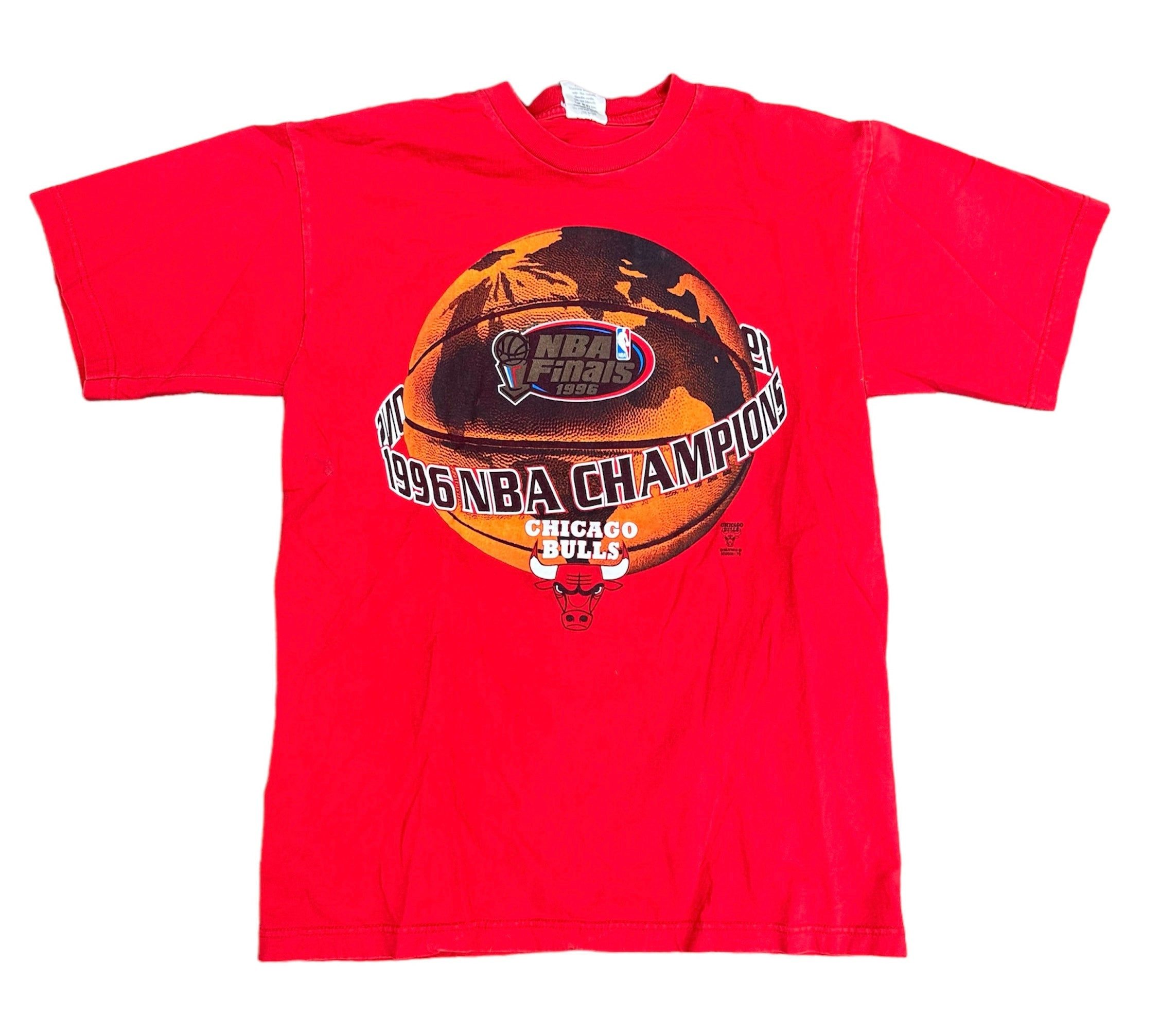 1996 NBA CHAMPS CHICAGO BULLS FINALS TEE (LR)