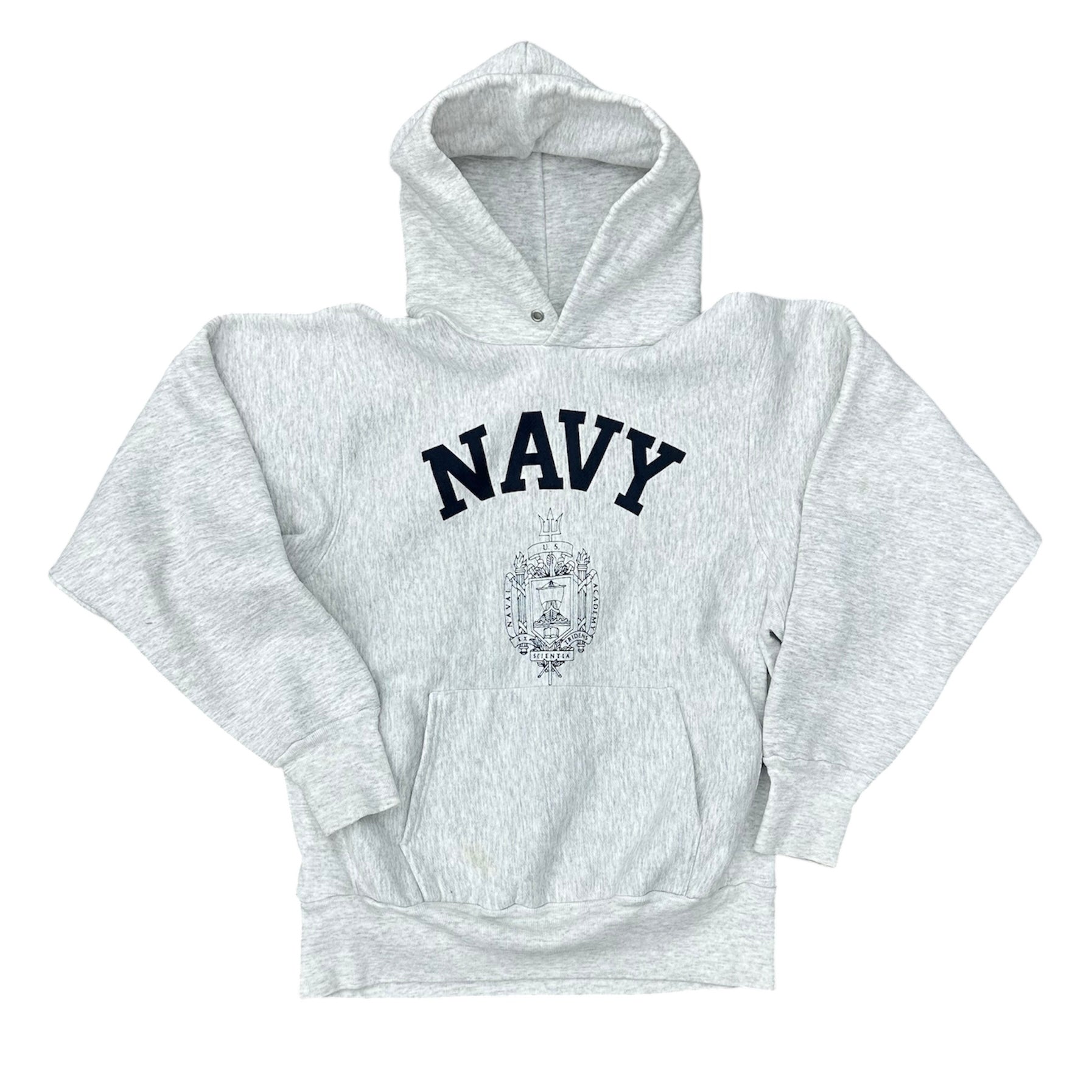 90’S U.S NAVY REVERSE WEAVE HOODIE (LR)