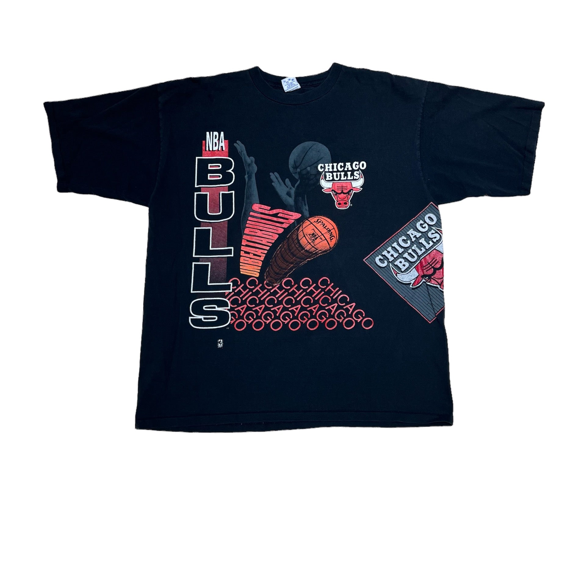 90’S SALEM AOP CHICAGO BULLS BLACK TEE