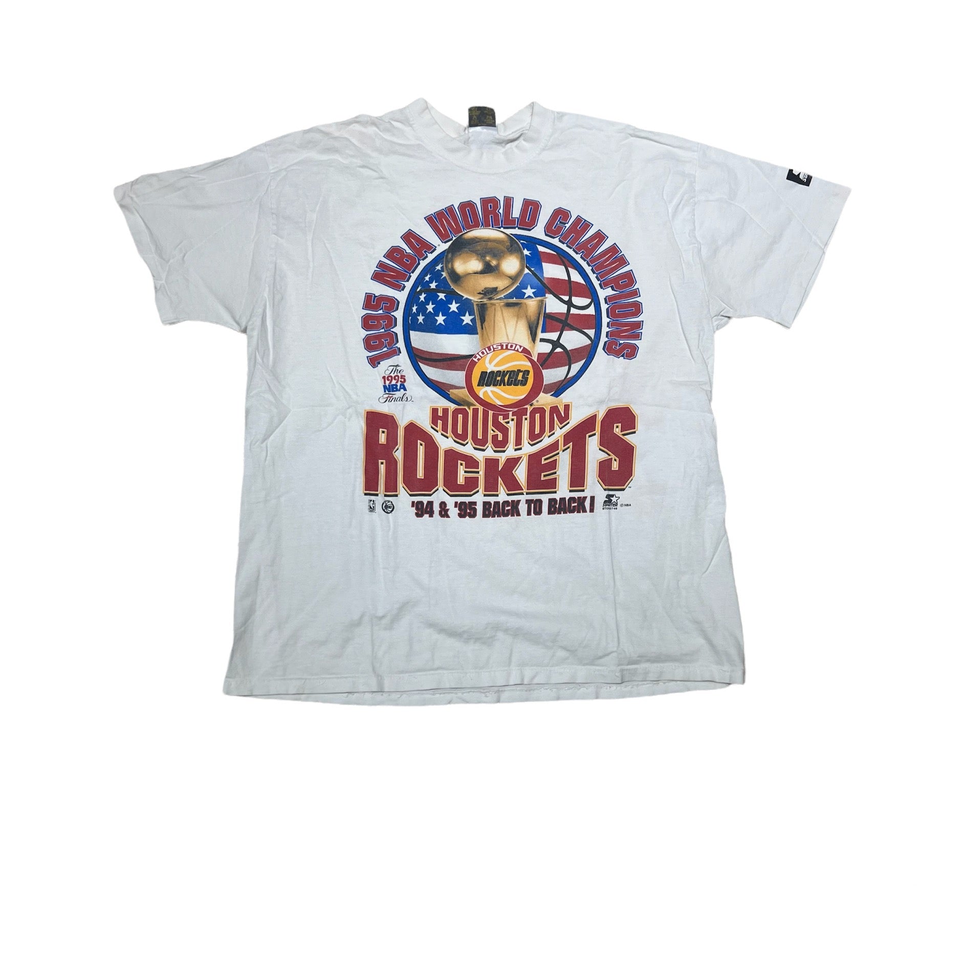 1995 HOUSTON ROCKETS BACK TO BACK CHAMPS TEE