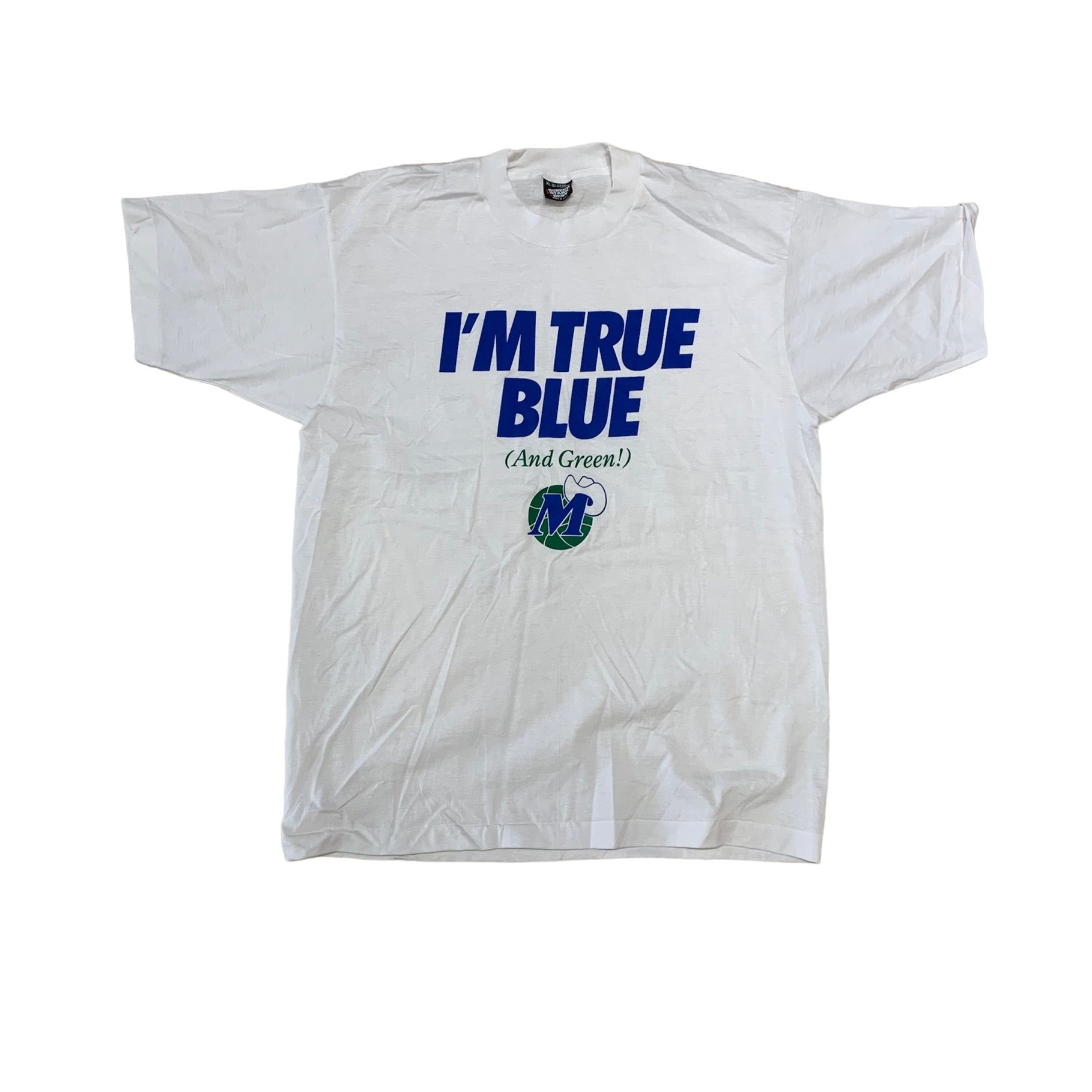 90’S DALLAS MAVS IM TRUE BLUE AND GREEN TEE (LR)