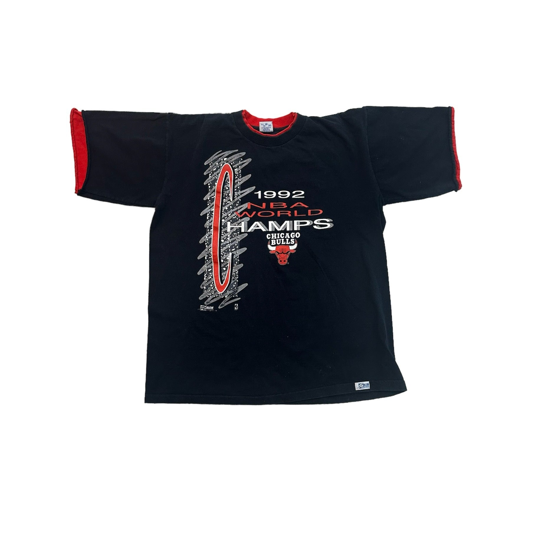 1992 SALEM CHICAGO BULLS WORLD CHAMPS TEE