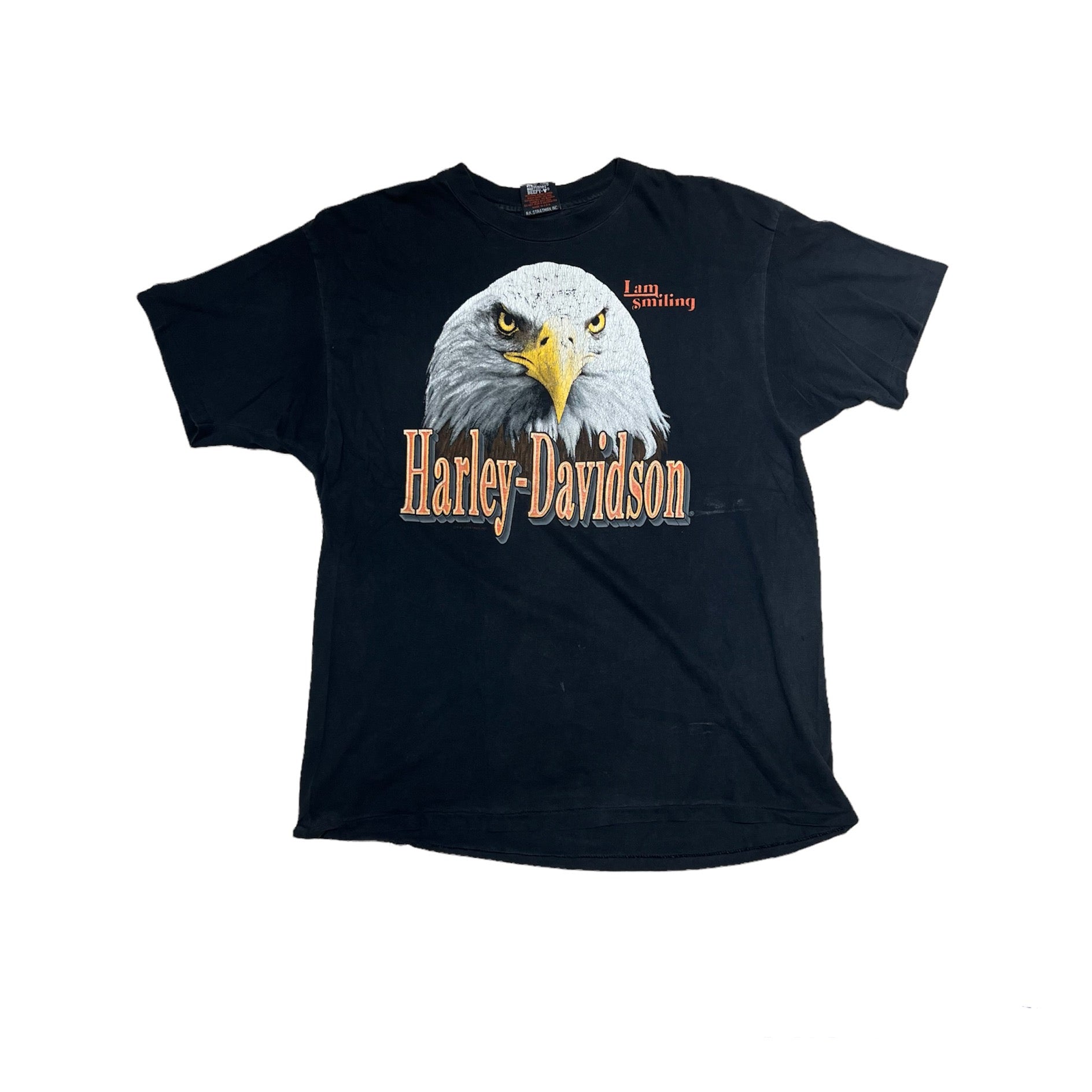 90’S HARLEY DAVIDSON I AM SMILING EAGLE TEE (LR)