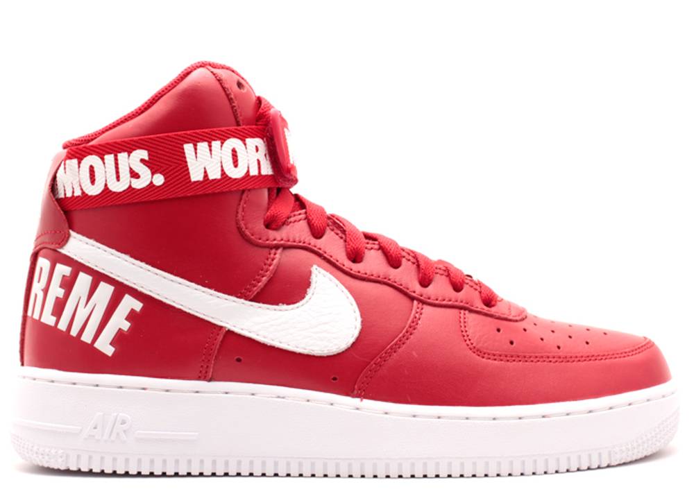 NIKE AIR FORCE 1 HIGH “SUPREME WORLD FAMOUS RED”