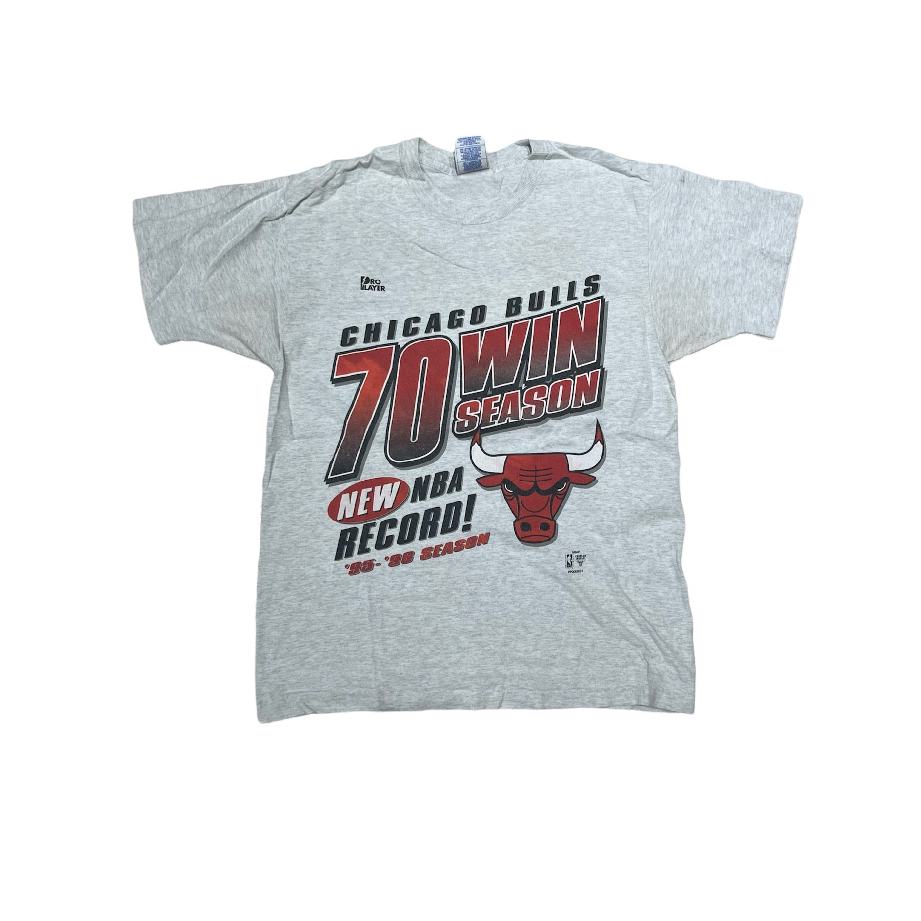 1996 CHICAGO BULLS PRO PLAYER 70 WIN SEASON TEE