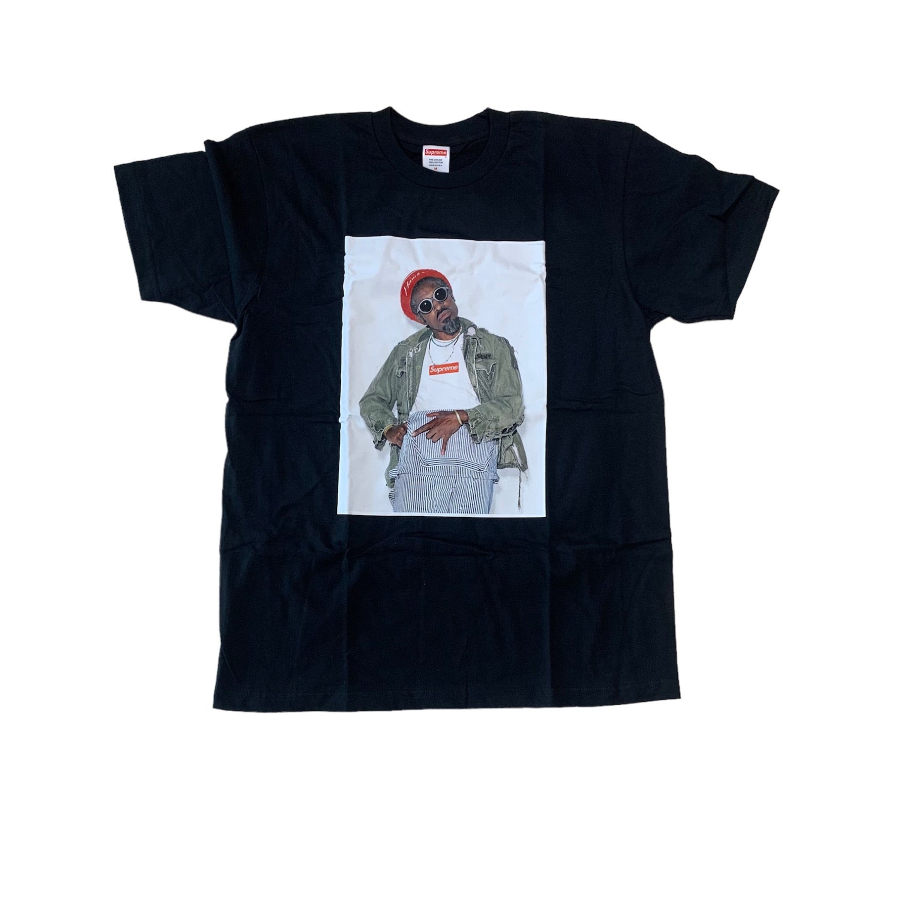 SUPREME ANDRE 3000 TEE - BLACK