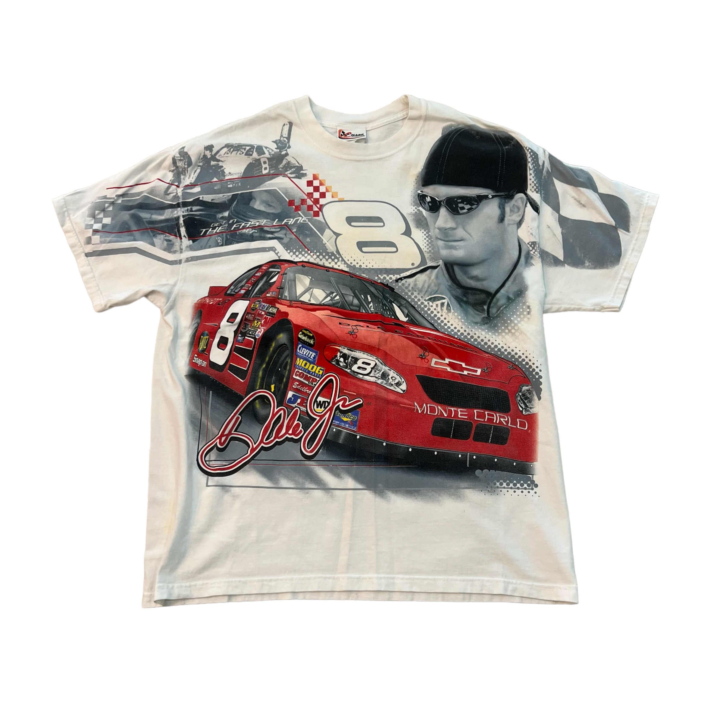 VINTAGE DALE JR AOP NASCAR TEE