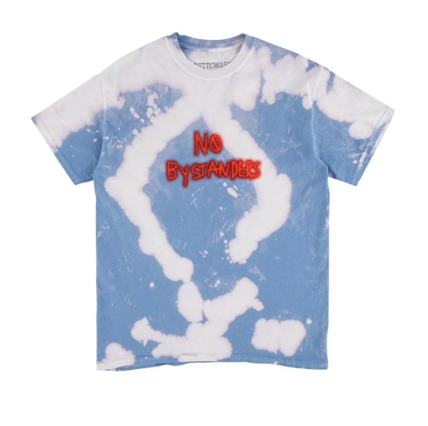 TRAVIS SCOTT NO BYSTANDERS TEE - BLUE TIE DYE