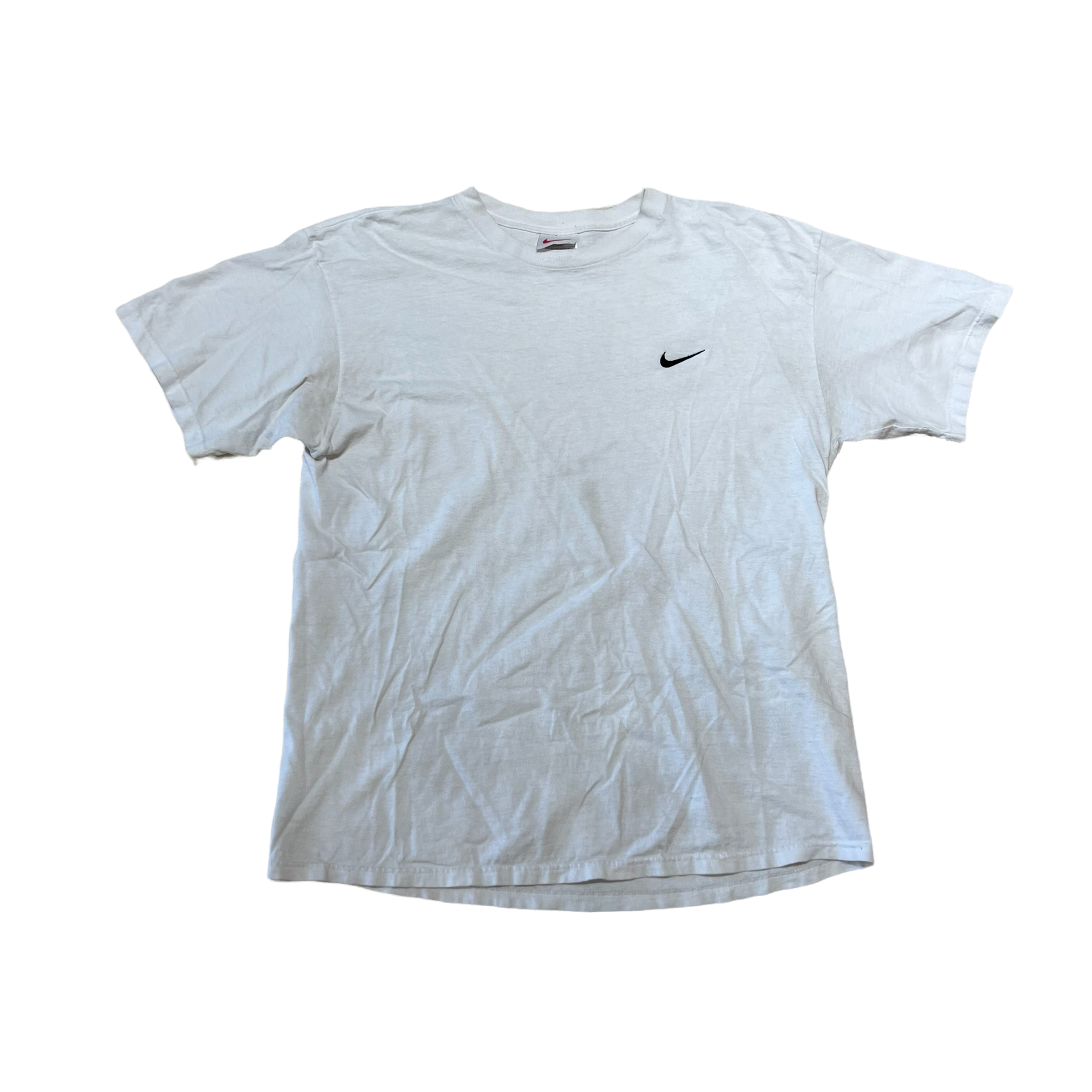 90’S NIKE WHITE SIDE CHECK TEE