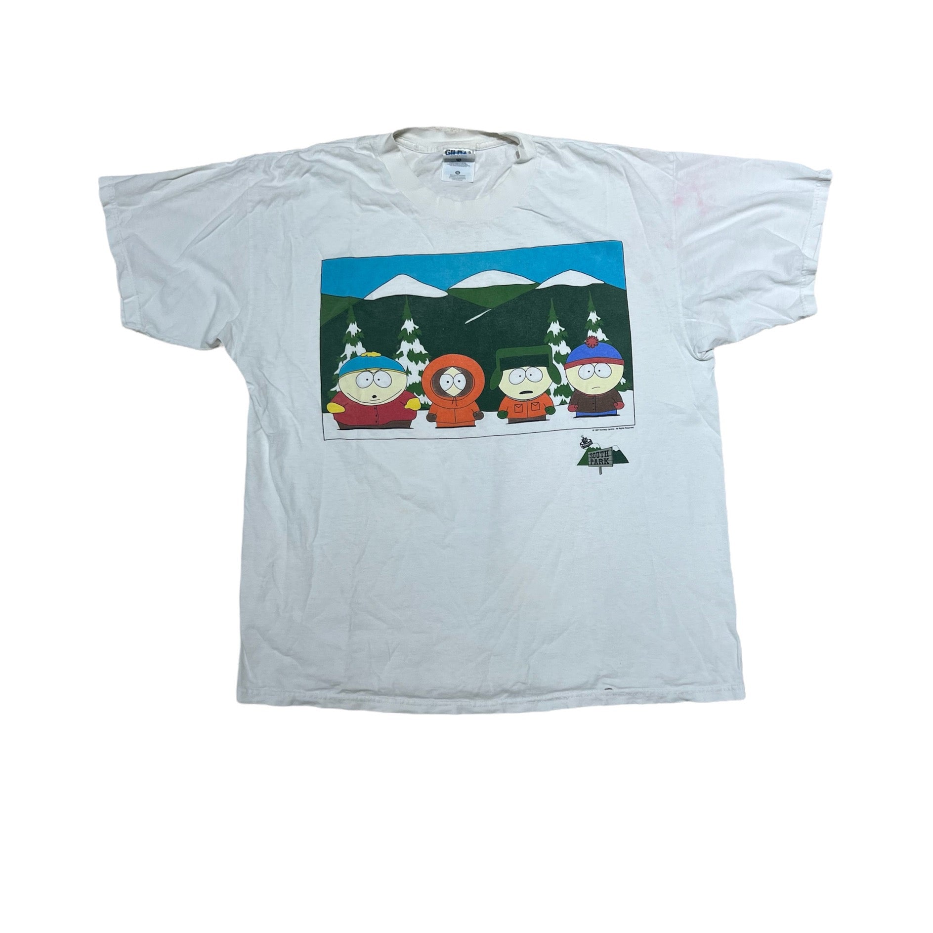 1997 SOUTHPARK CARTOON TEE (LR)