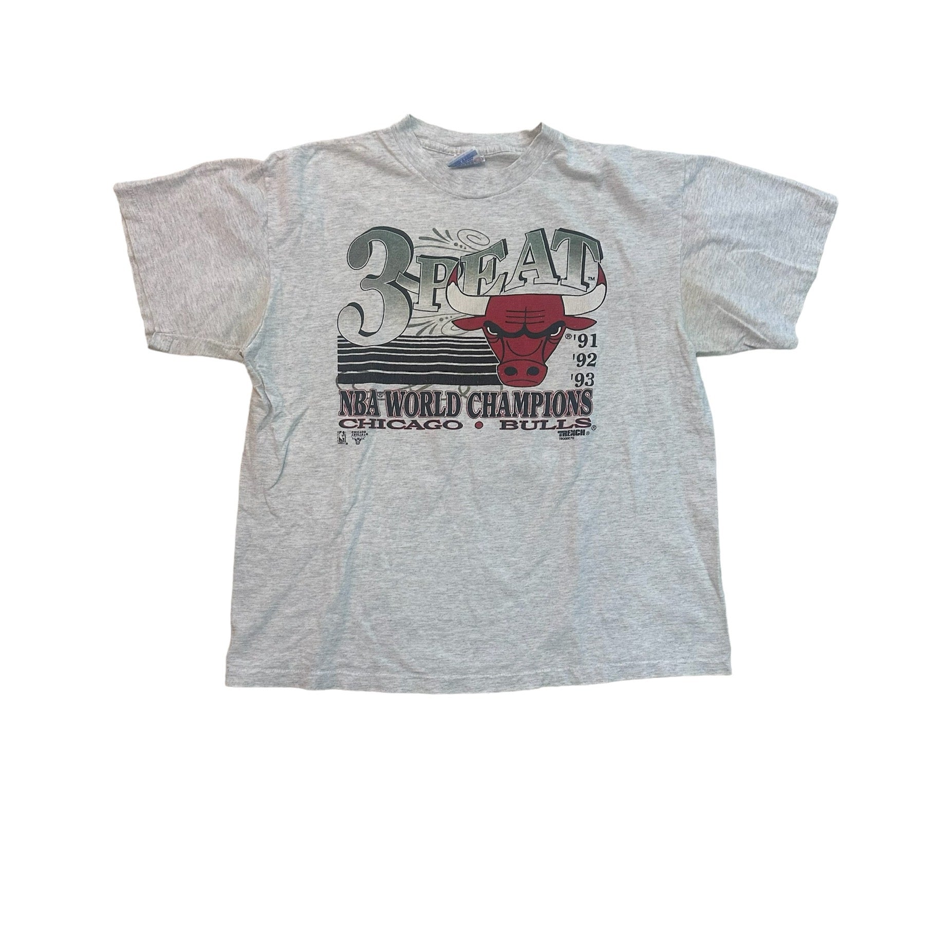 1993 3-PEAT NBA WORLD CHAMPS TEE (LR)