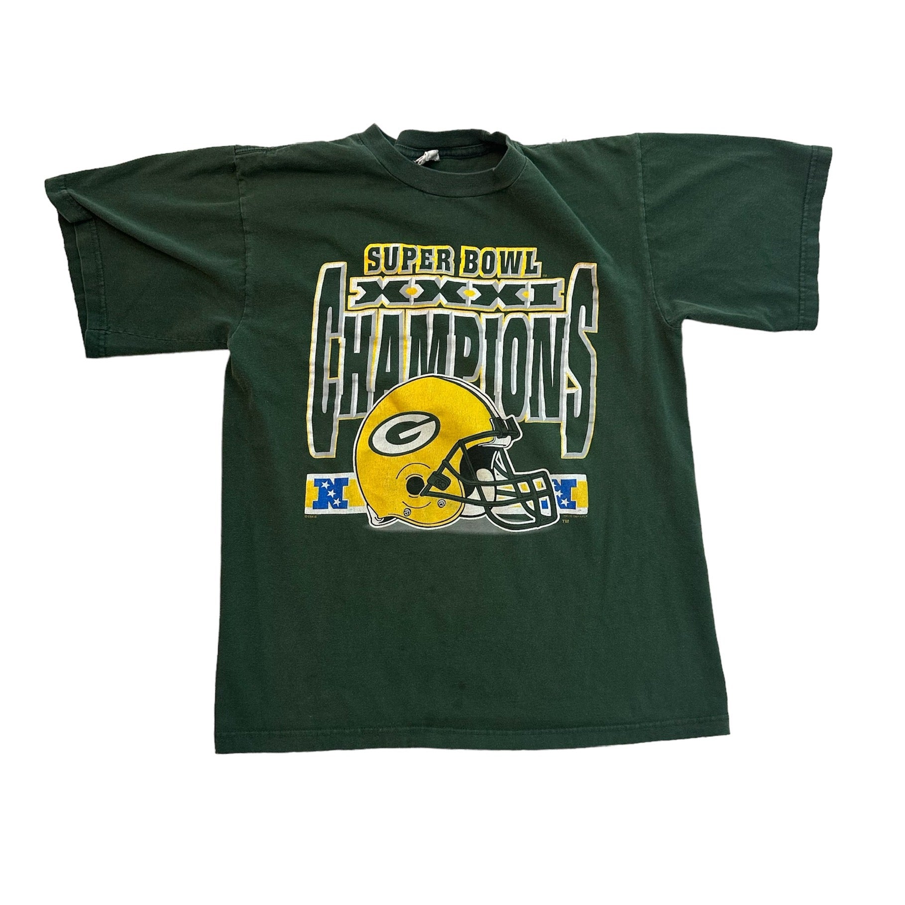 1997 GREEN BAY PACKERS SUPER BOWL XXXI CHAMPS (LR)