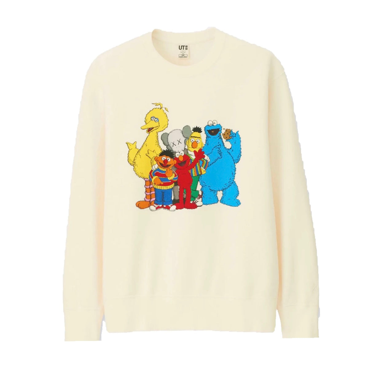 KAWS X UNIQLO X SESAME STREET GROUP CREWNECK