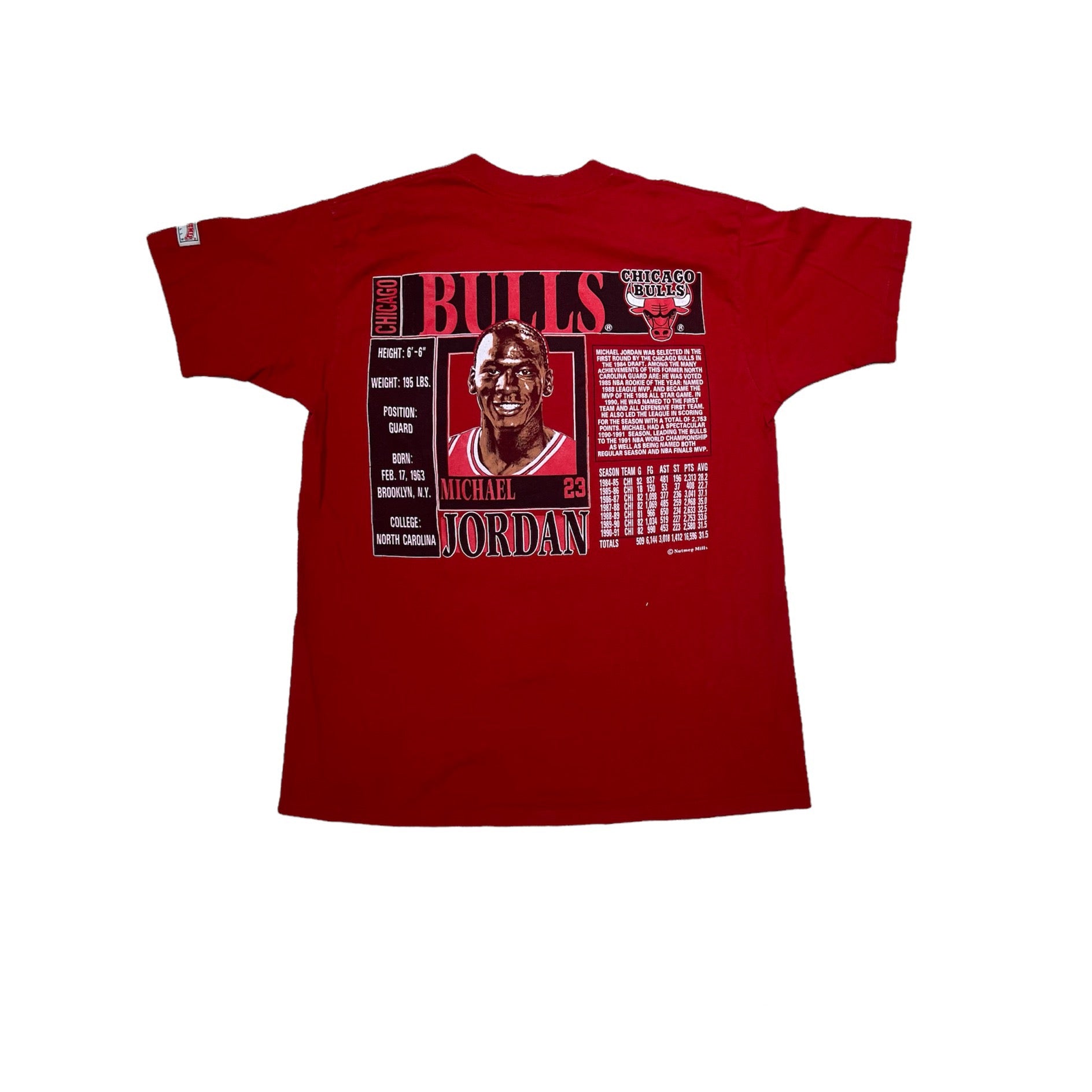 90’S NUTMEG CHICAGO BULLS MICHEAL JORDAN TEE