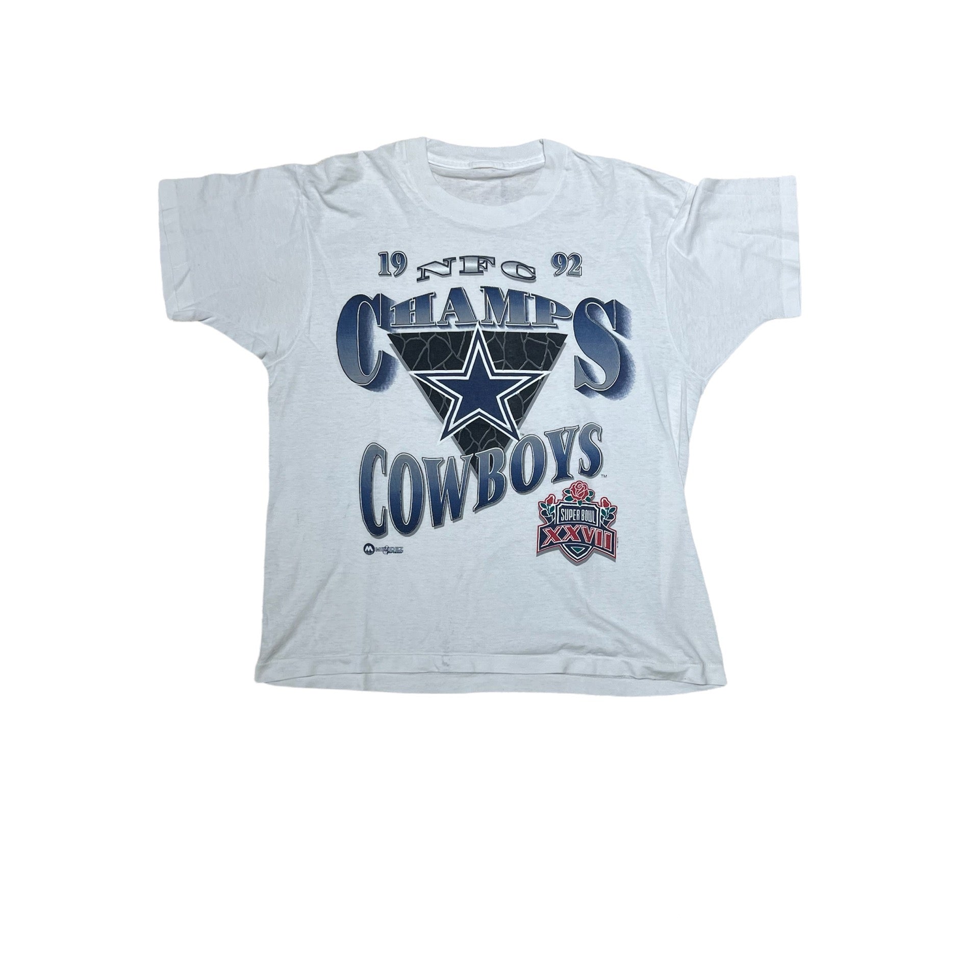 1992 DALLAS COWBOYS NFC CHAMPS TEE (LR)