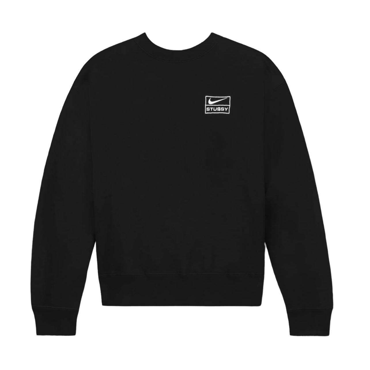 NIKE X STUSSY WASH CREW FLEECE - BLACK