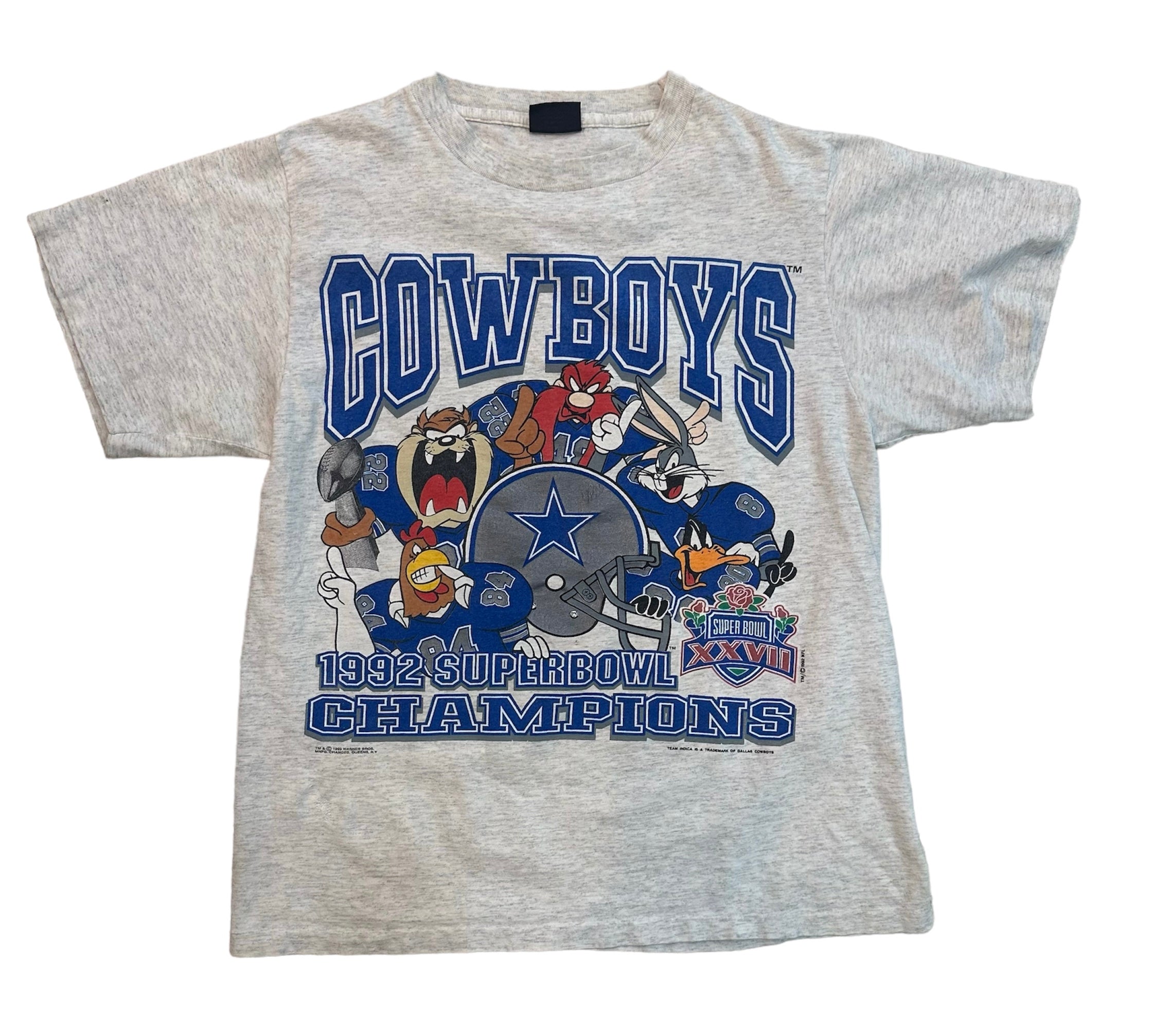 1992 DALLAS COWBOYS LOONEY TUNES TEE (LR)