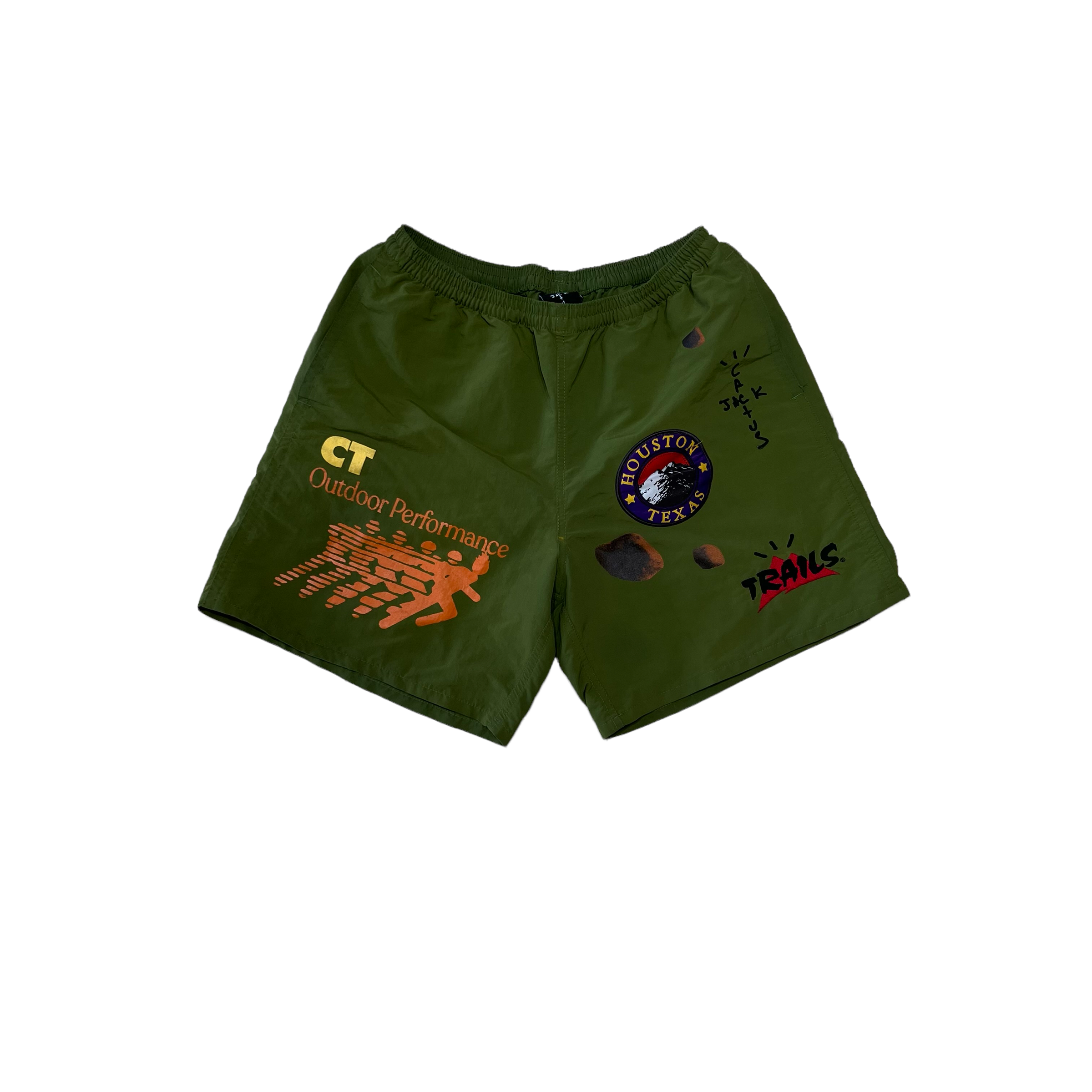 TRAVIS SCOTT RUNNING WILD SHORTS “OLIVE” (LR)