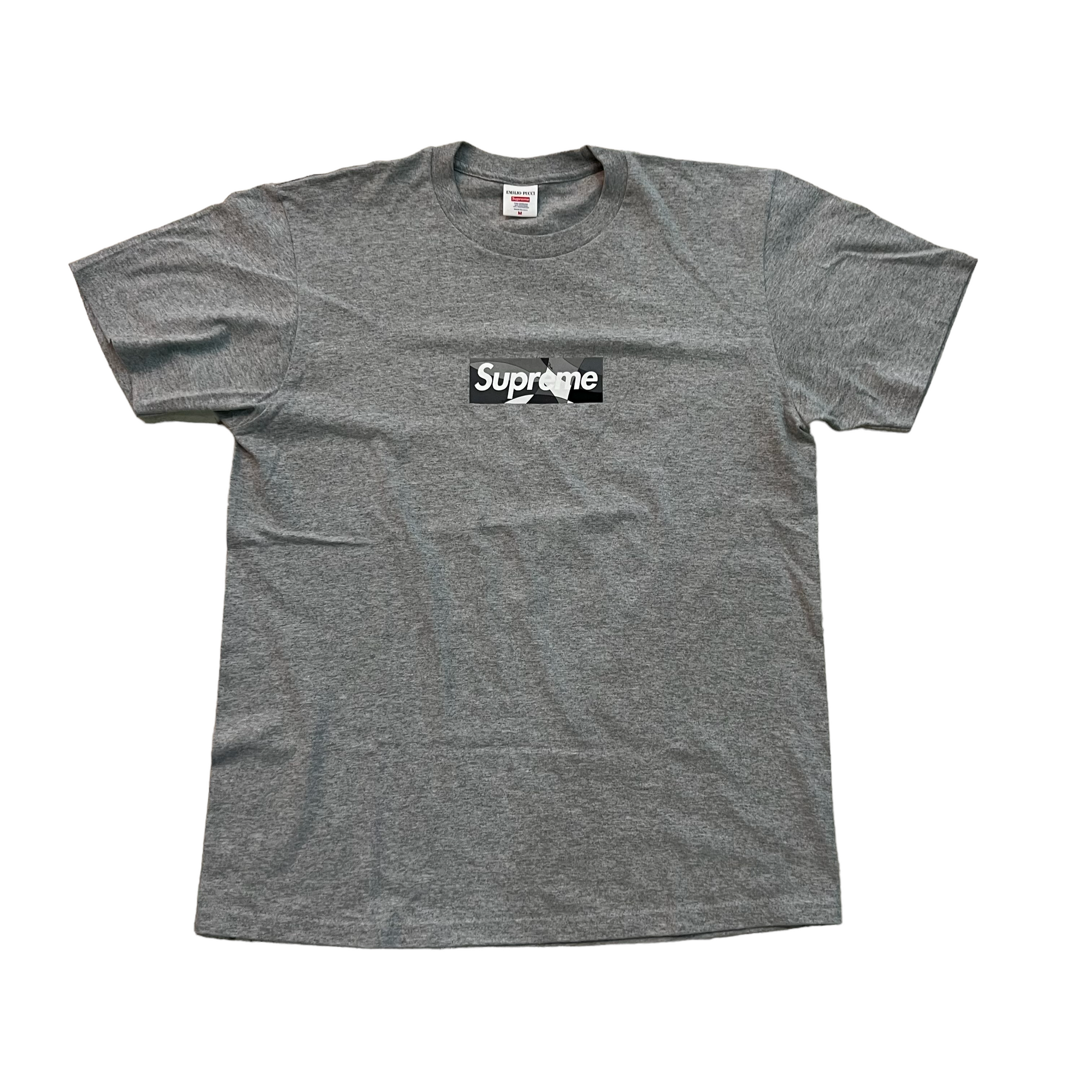 Supreme x Emilio Pucci Box Logo Crew Neck T-Shirt - Grey