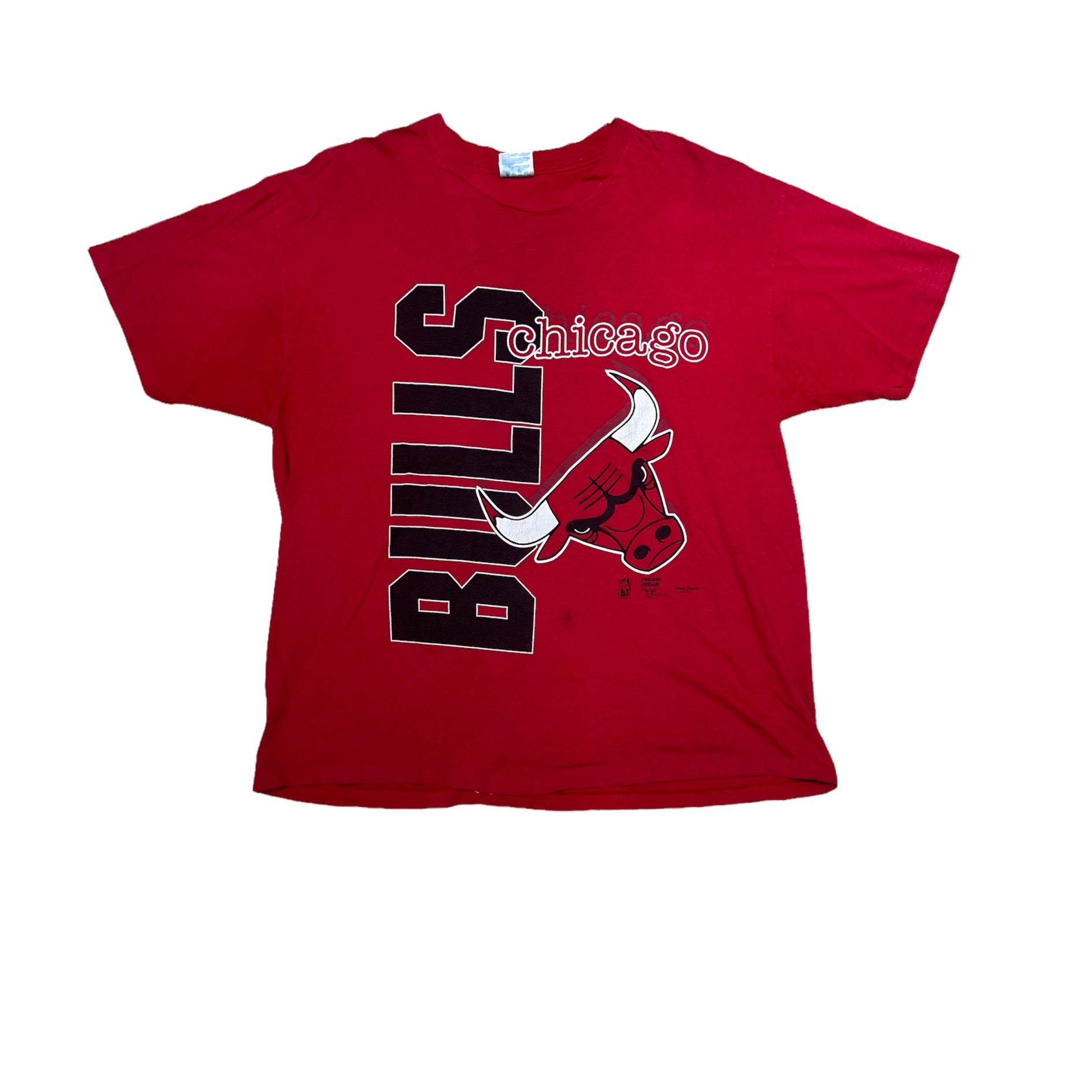 1994 CHICAGO BULLS RED TEE (LR)