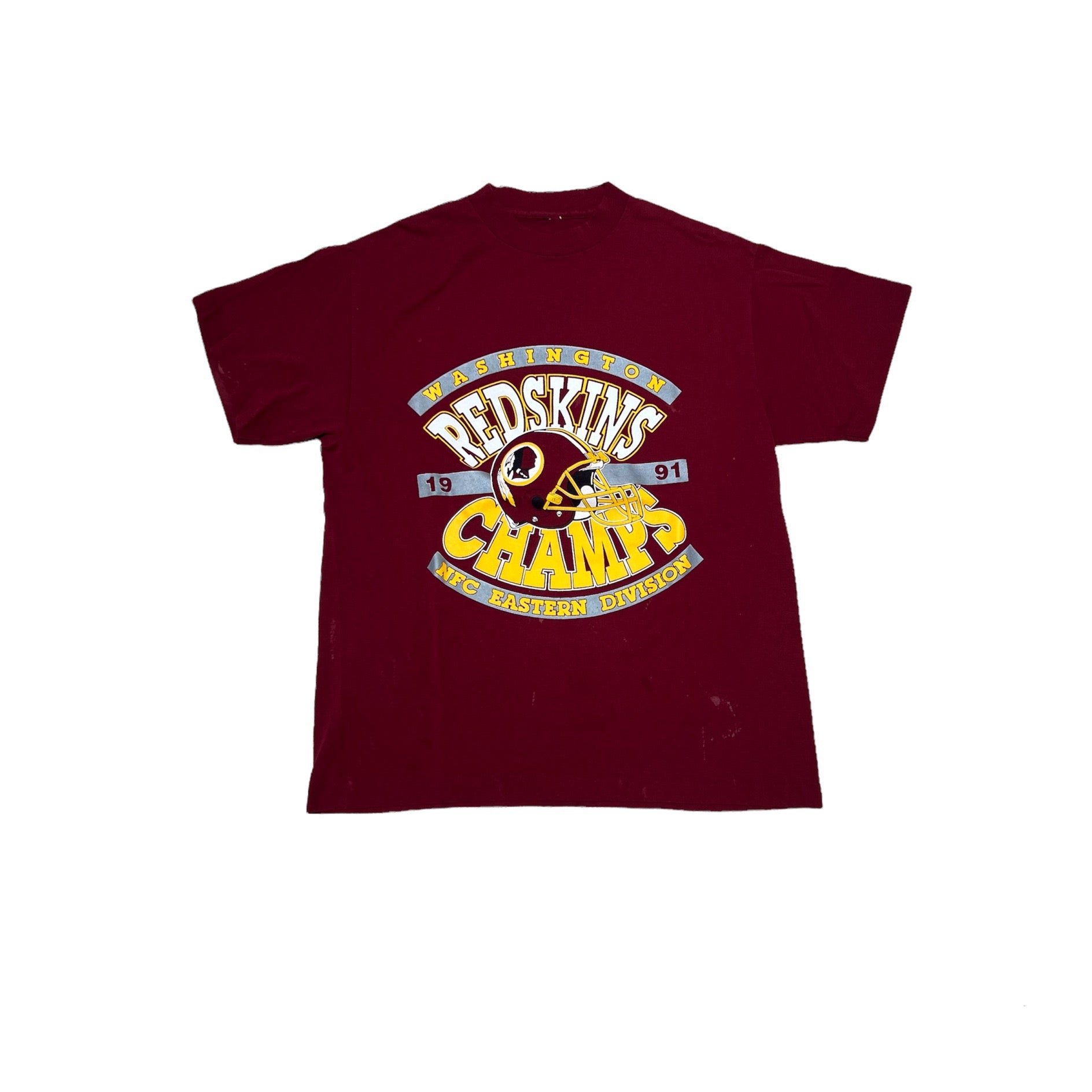 1991 WASHINGTON REDSKINS NFC EAST DIVISION CHAMPS TEE